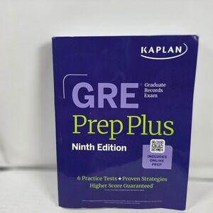 Kaplan GRE Prep Plus Ninth Edition 2025 Study Guide 6 Practice Tests